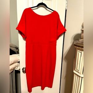 Alexa Admore red zip back dress